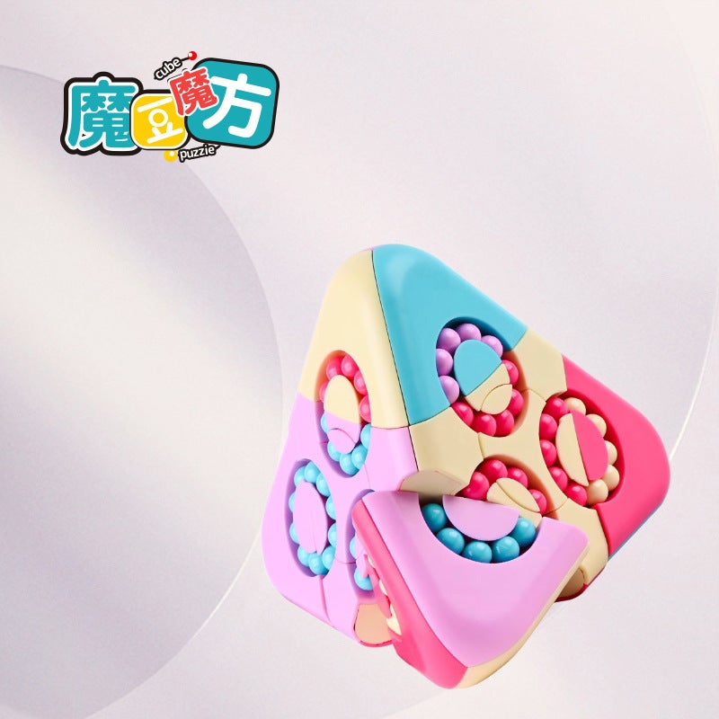 Pyramid Magic Bean Cube Four-Sided Rotating Ball Cube Interconnected Children'S Educational Stress Relief Toy - Image 2